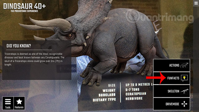 Using Dinosaur 4D + and 4D dinosaur collection Picture 8