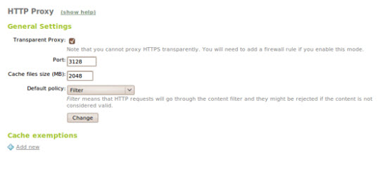 Using eBox like Gateway: Firewall, Traffic Shaping, HTTP Proxy ... Picture 13