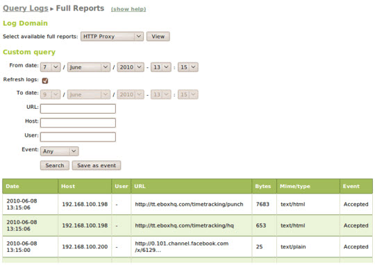 Using eBox like Gateway: Firewall, Traffic Shaping, HTTP Proxy ... Picture 18