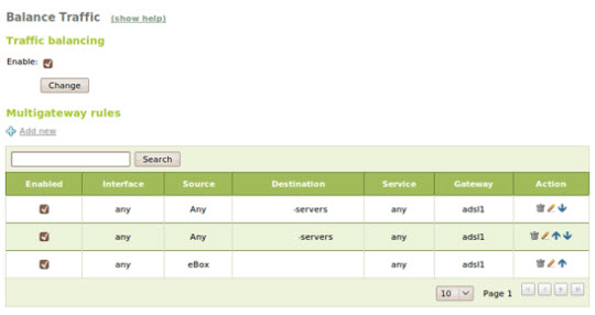 Using eBox like Gateway: Firewall, Traffic Shaping, HTTP Proxy ... Picture 8