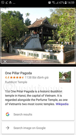 Using Google Lens to convert images into words, find information easily Picture 16