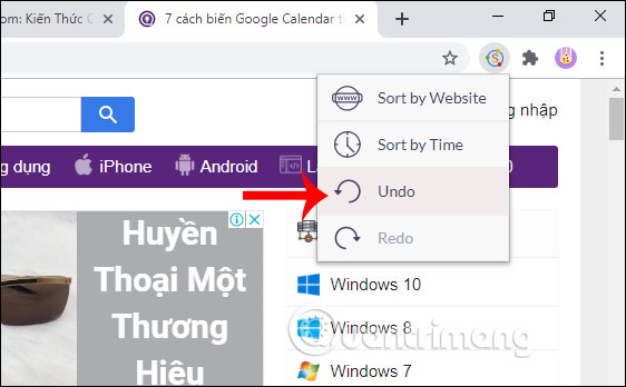 Using Sortify groups tabs of the same domain on Chrome Picture 4