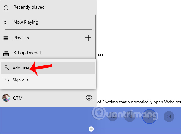 Using Spotimo to play Spotify music on Windows 10 Picture 4