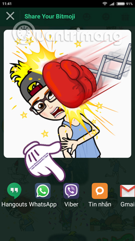Variable super toxic emoticon with Bitmoji Keyboard Picture 22