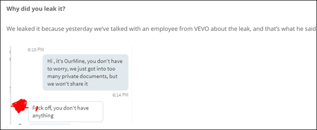 Vevo music video service is hacked to leak large amounts of internal data Picture 1