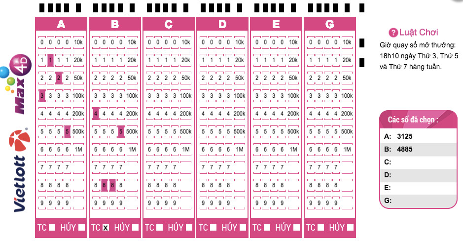 Vietlott Lottery: Play rules and prize structure Picture 5