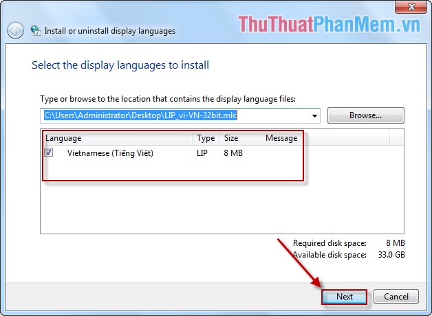 Vietnamese installation guide for Windows 7 Picture 4