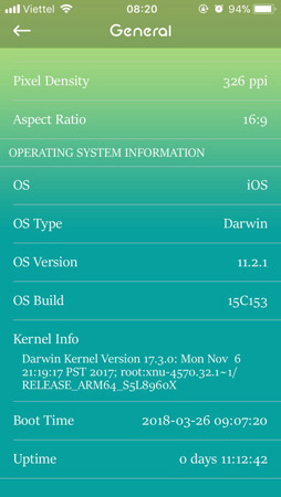 View iPhone configuration, check iPhone hardware information Picture 6