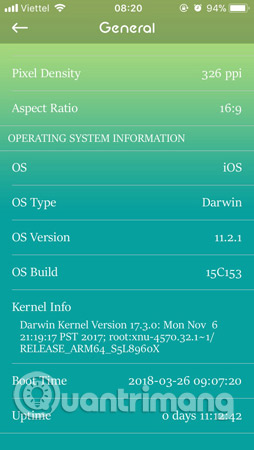 View iPhone configuration, check iPhone hardware information Picture 7