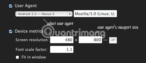 Viewport simulation with Device Metrics on Chrome Picture 5