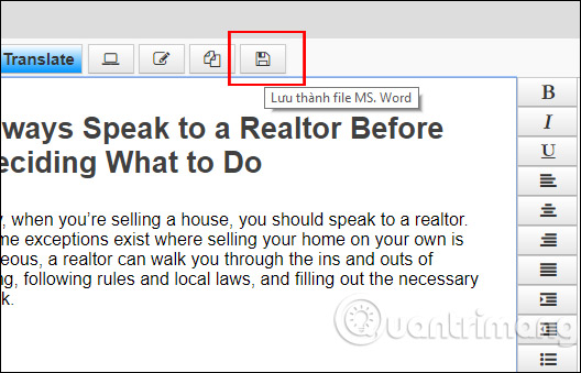 VIKI usage Translator translated English Vietnamese online Picture 10