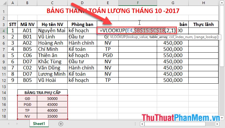 VLOOKUP function - Usage and detailed examples Picture 2