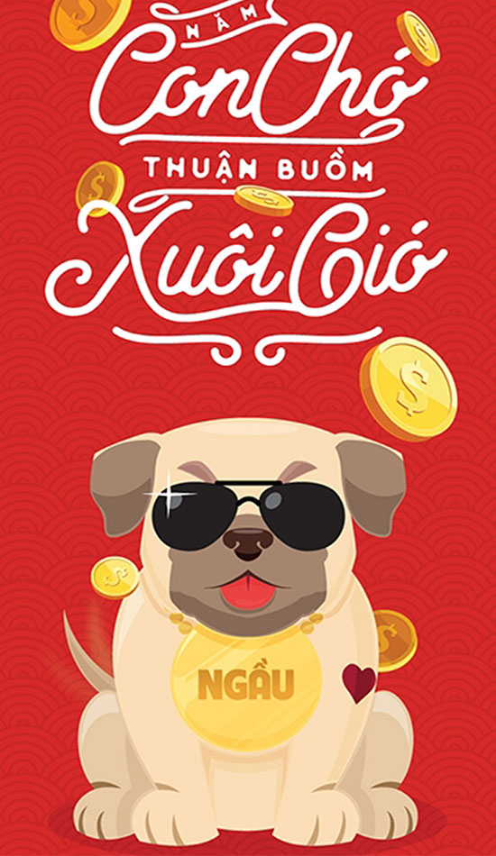 Wallpaper of the Lunar New Year 2018 for beautiful phones Picture 4