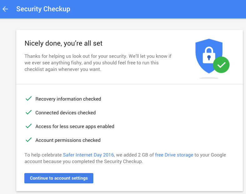 Want more 2GB of free lifetime storage on Google Drive? Spend 5, no, just 2 minutes Picture 1