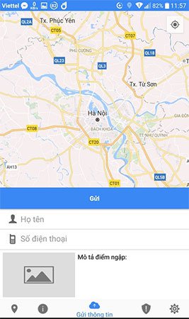 Warning application and search for flood points on the phone Picture 3