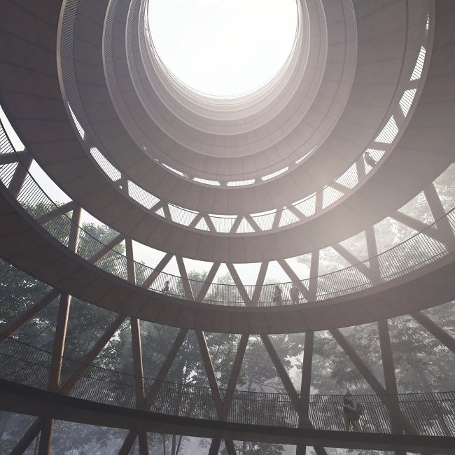 Watch the spiral path through the forest in Denmark Picture 3