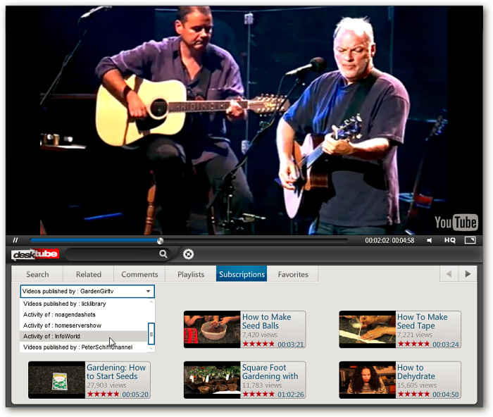 Watch YouTube videos directly on the Desktop Picture 10