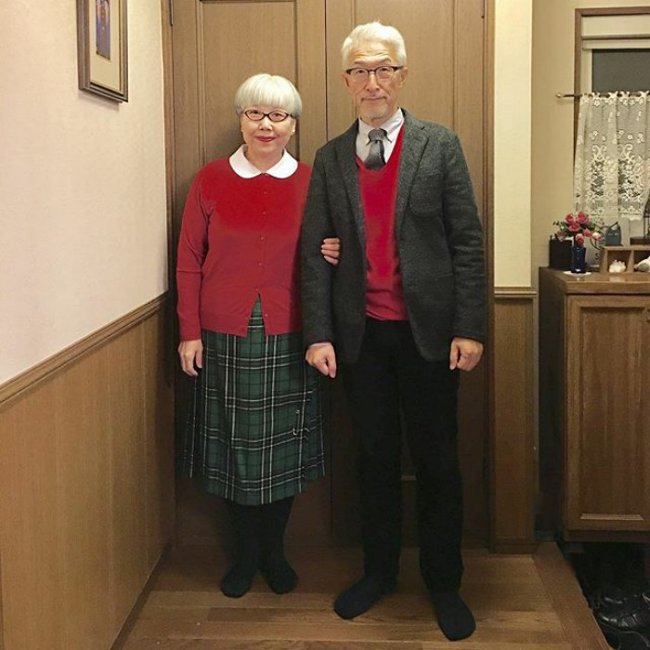 Watching the photo of a Japanese couple wearing double clothes for 37 years Picture 18