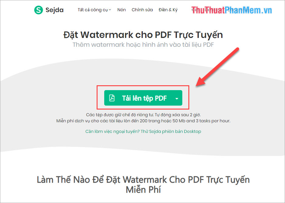 Watermark copyright seal for PDF files