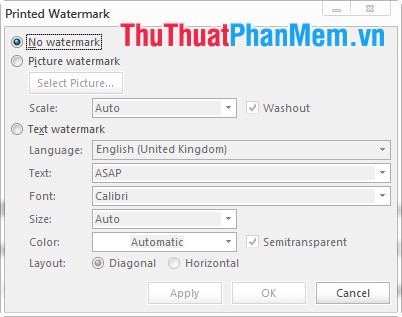 Watermark to Word file - Add Watermark to Doc file Picture 4