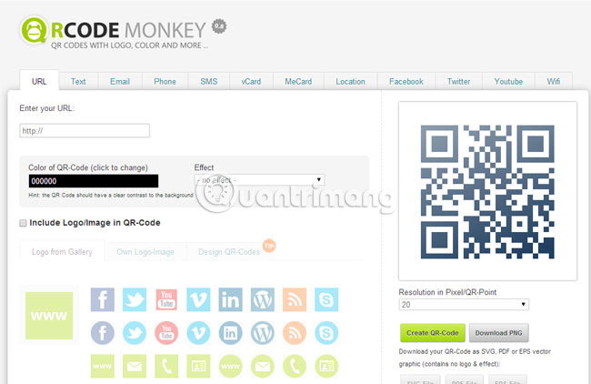 Ways to create online QR codes Picture 12