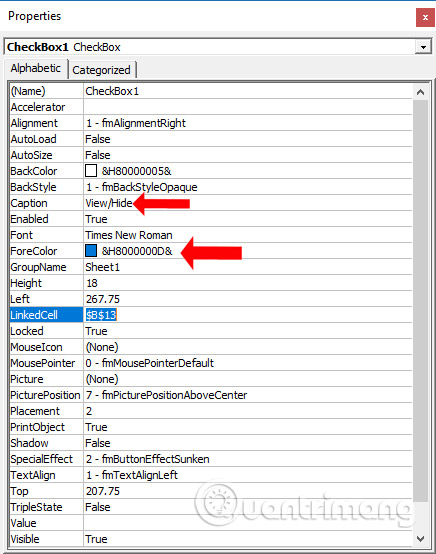 Ways to hide data on Excel Picture 4