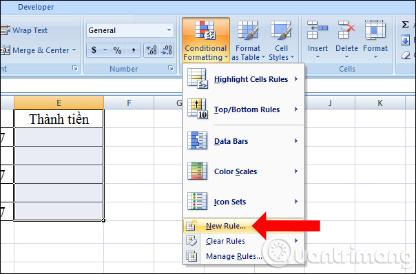 Ways to hide data on Excel Picture 8