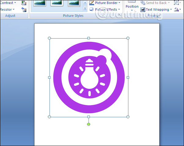Ways to rotate images in Word Picture 5