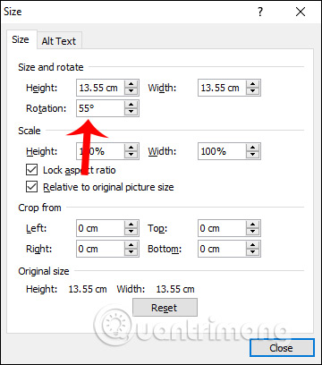 Ways to rotate images in Word Picture 7