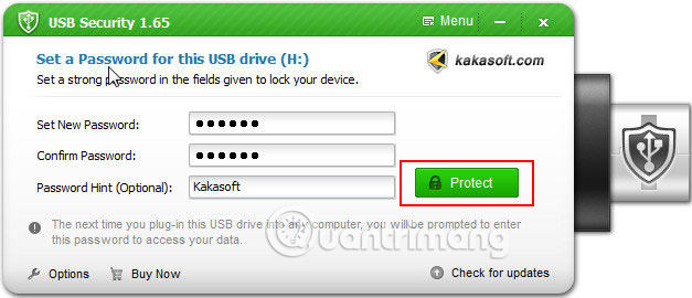 Ways to set USB passwords for data protection Picture 18