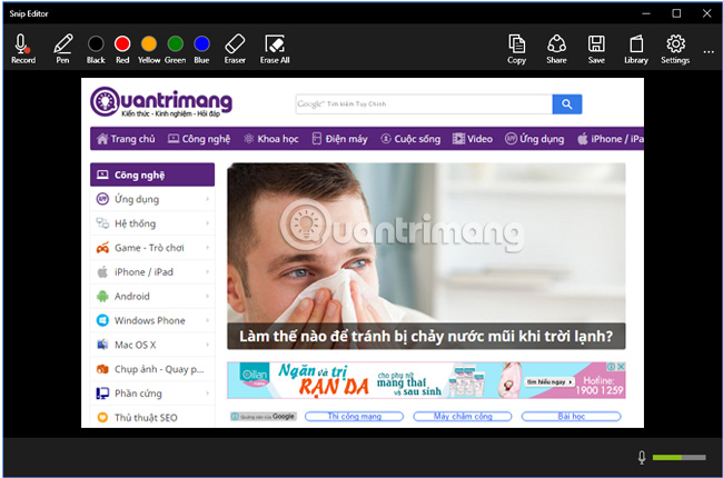 Ways to take screen shots of Windows 10 Picture 6