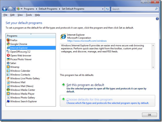 Ways to uninstall Internet Explorer 8 on Windows XP / Vista / 7 Picture 12