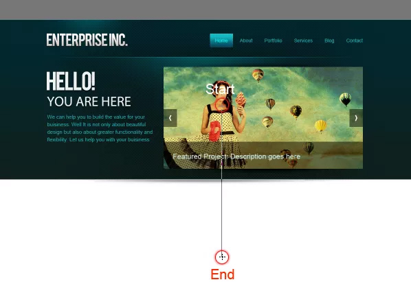 Website design tutorial in Photoshop (Part 3): Create professional website layout Picture 53
