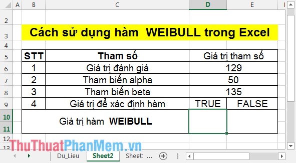 WEIBULL function - The function returns the Weibull distribution in Excel Picture 4