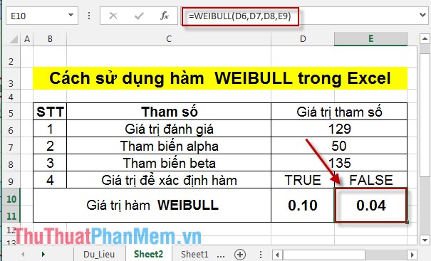 WEIBULL function - The function returns the Weibull distribution in Excel Picture 8