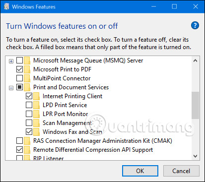 What are the features of Windows 10 Windows Features? Picture 4