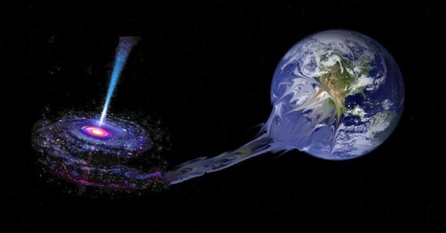 What happens when the Earth falls into a black hole? Picture 1