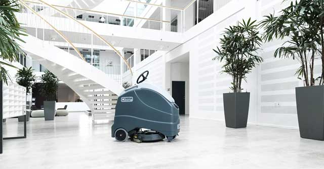What industrial floor scrubber should be purchased to clean the factory, company office? Picture 1