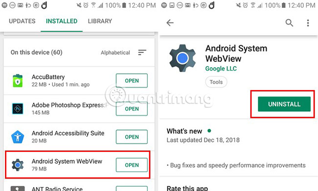 What is Android System Webview and should it be uninstalled? Picture 2