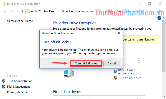 What is bitlocker? How to use Bitlocker to encrypt data Picture 13