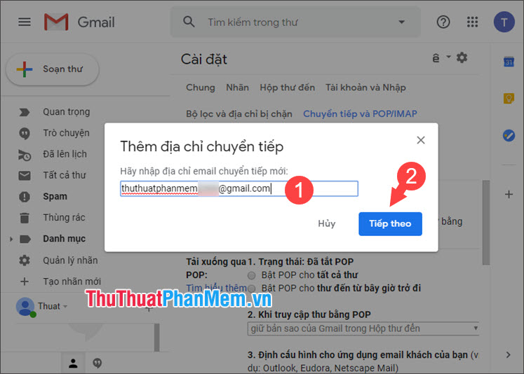 What is Forward Mail? How Forward forwarding mail to another email in Gmail Picture 6