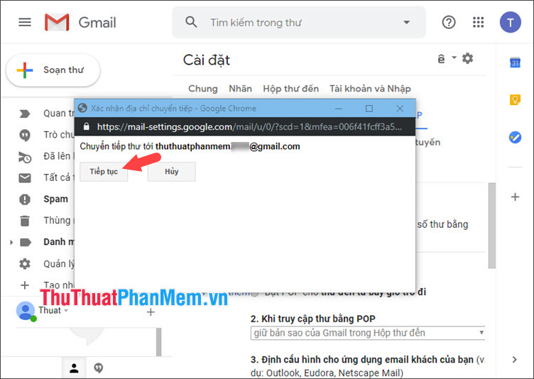 What is Forward Mail? How Forward forwarding mail to another email in Gmail Picture 7
