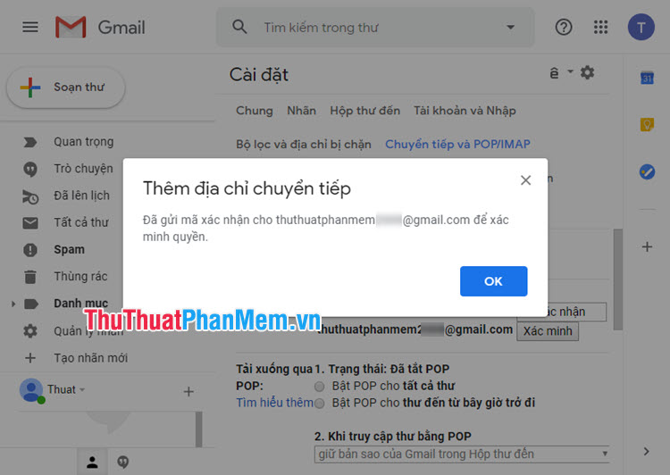 What is Forward Mail? How Forward forwarding mail to another email in Gmail Picture 8