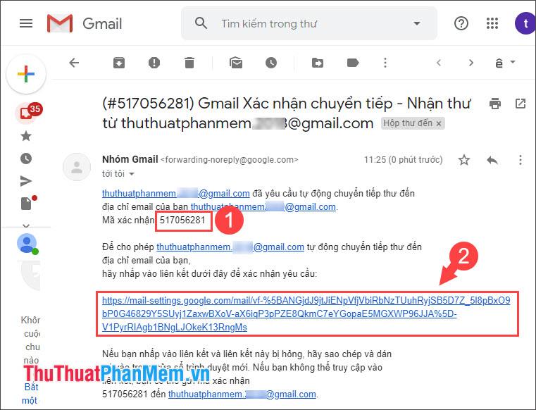 What is Forward Mail? How Forward forwarding mail to another email in Gmail Picture 9
