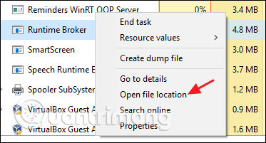 What is Runtimebroker.exe or Runtime Broker and why is it running on the computer? Picture 5