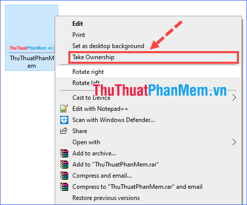 What is Take Ownership? How to add Take Ownership to right-click Menu Picture 15