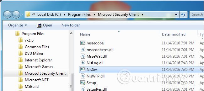 What is the Microsoft Network Realtime Inspection Service (NisSrv.exe) and why is it running on the computer? Picture 8