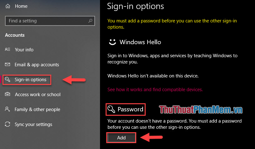 What is the password hint? The effect of Password hint when you forget a password on Windows Picture 3