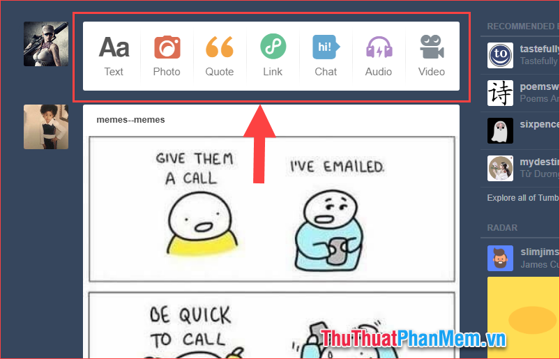 What is tumblr? How to register and use a Tumblr account Picture 12