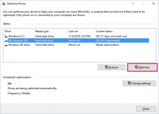 When and how to defragment hard drives on Windows 10? Picture 5